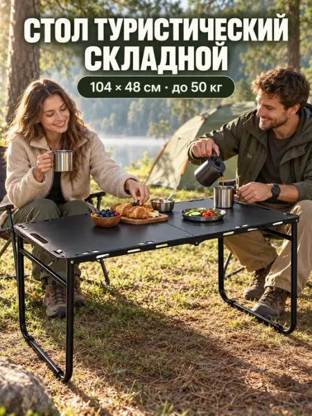 Стол туристический складной 104×48