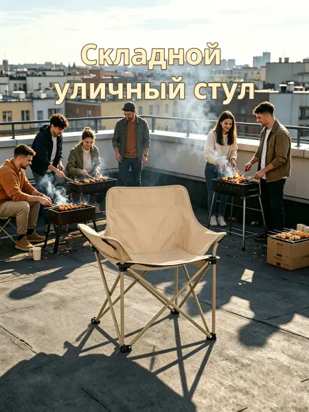 Кресло для пикника с боковым карманом