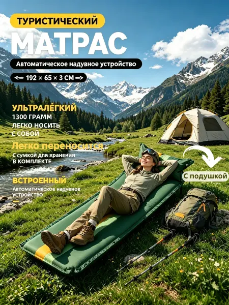 Vlaken матрас 180х63 надувной односпальная