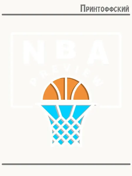 Принтоффский Термонаклейка NBA баскетбол
