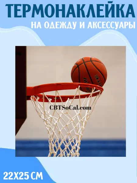 LipSticker Термонаклейка Баскетбол