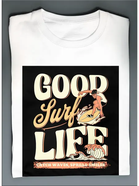 GreenGray T Футболка сёрфинг surfboard waves пляжный стиль