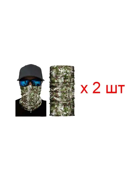 Happy Pirate Бандана труба (бафф) "Лесной камуфляж", 3 шт