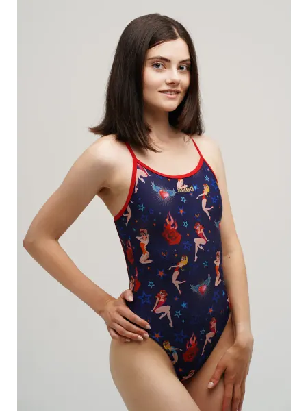 JAKED Купальник слитный спортивный для плавания утягивающий