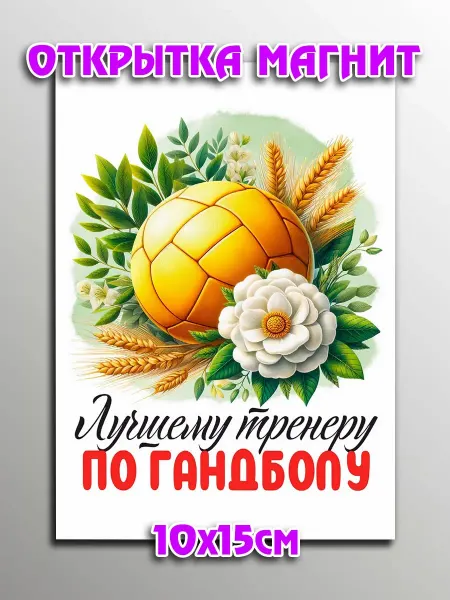 Podarkoz Открытка магнит Гандбол