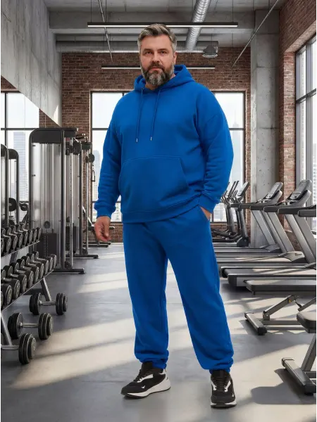 Risan Спортивный костюм флисовый больших размеров 50-70 утепленный
