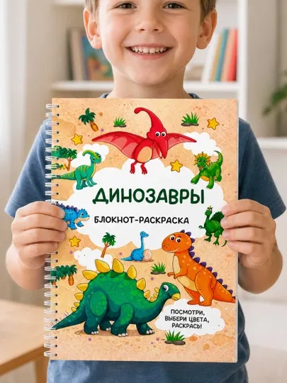 Раскраска «Динозавры 3» для детей — купить на Uzum Market