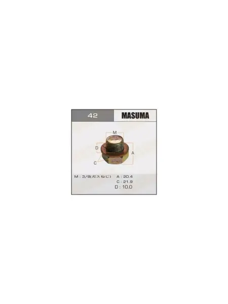 MASUMA Болт маслосливной (с шайбой) Nissan 3