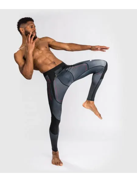 Venum Компрессионные штаны тайтсы мужские Okinawa 3.0 - Black Red