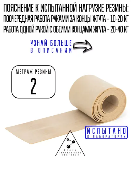 Zozhno Резина спортивная 2 метра 40 кг