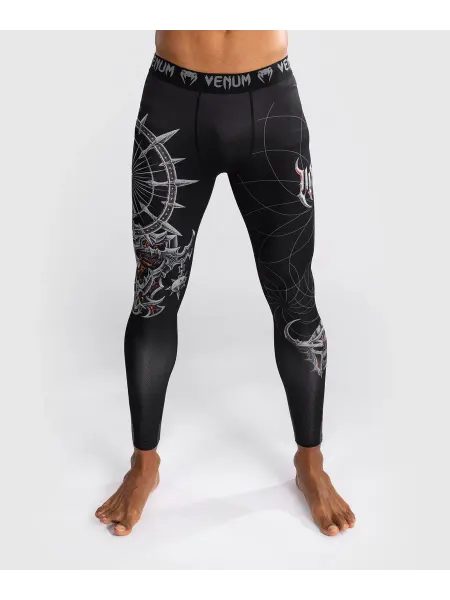 Venum Компрессионные штаны тайтсы мужские Gladiator 5 Black Silver