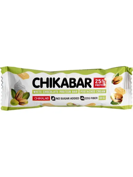 Батончик протеиновый Chikalab фисташковый крем, 60г