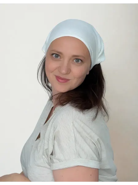 Asolin Бандана на резинке косынка летняя муслин