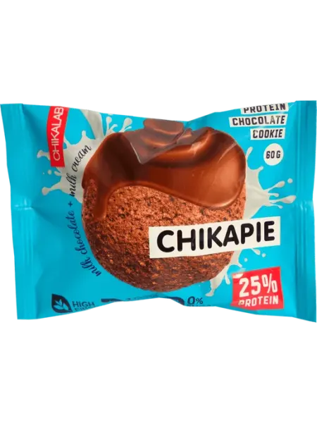 Chikalab Печенье протеиновое шоколадное с начинкой молочный