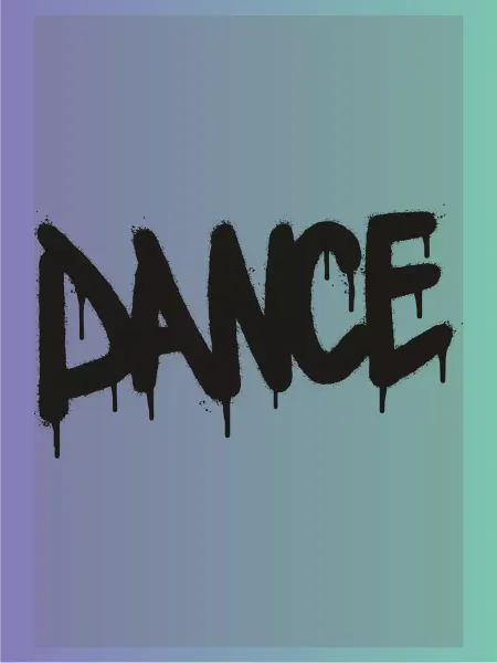 Новый мерч Термонаклейка на одежду надпись танцы dance