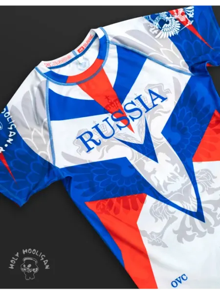 Holy Hooligan Fight Wear Рашгард мужской спортивный Россия Russia