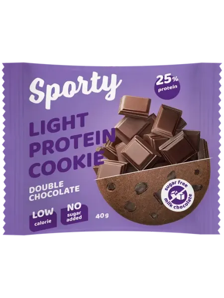 Sporty Печенье протеиновое Protein Light Двойной, 9шт
