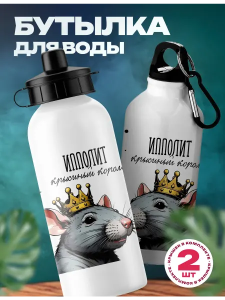 Rocket Print Спортивная бутылка для воды Ипполит король