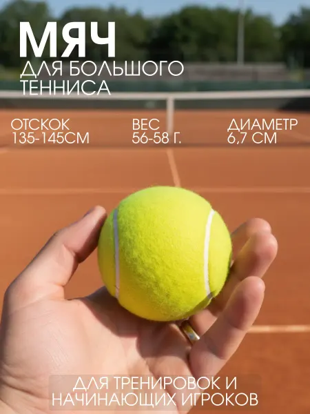 SportLeader Мяч для большого тенниса универсальный
