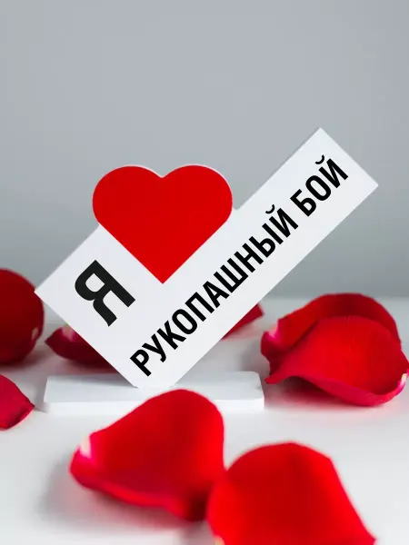 Мини Стела Подарок тренеру, открытка я люблю рукопашный бой