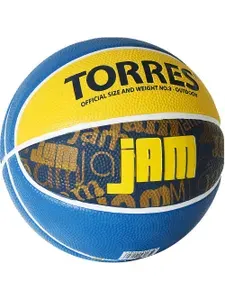 TORRES Мяч баскетбольный, 3 размер, желтый
