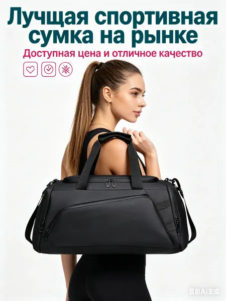 SecretiveSportyStyle Сумка спортивная для фитнеса