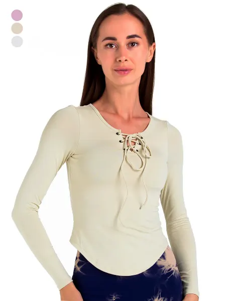 Beautybody Apparel Лонгслив спортивный с чашками Bandage Pistache