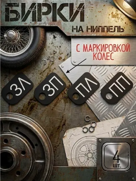 Mysterious Chest Бирки для маркировки колес