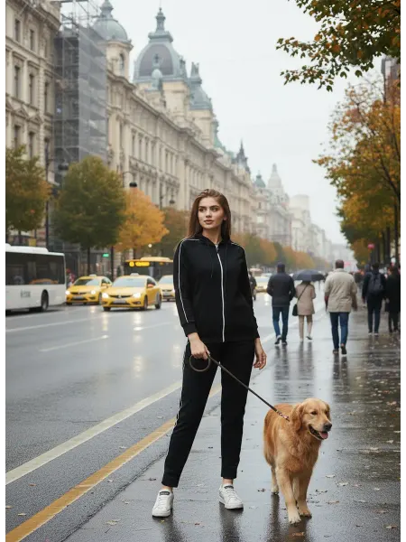 H&V Костюм спортивный на молнии с капюшоном без начеса Турция