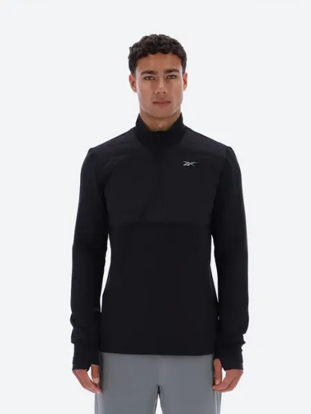 Reebok Джемпер спортивный Hoddle Mock Neck Half Zip Quilted Tr Top