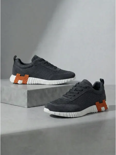 ЯShoes Кроссовки спортивные Hermes из натуральной замши