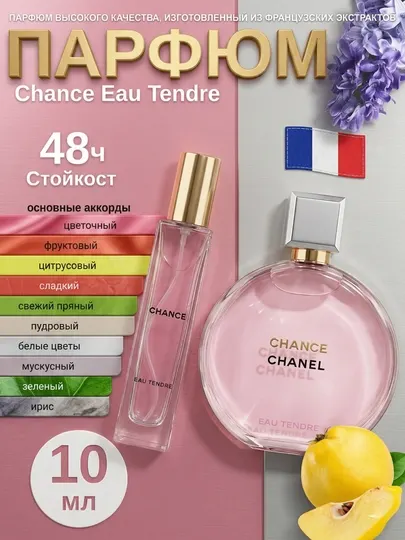 Парфюм Chance Eau Tendre для женщин, миниатюра пробник (3-30 мл)
