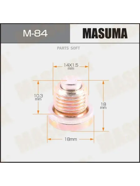 MASUMA Болт маслосливной С МАГНИТОМ M-84