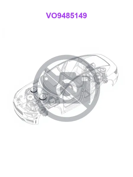 GPARTS VO9485149, Фиксатор трубок радиатора