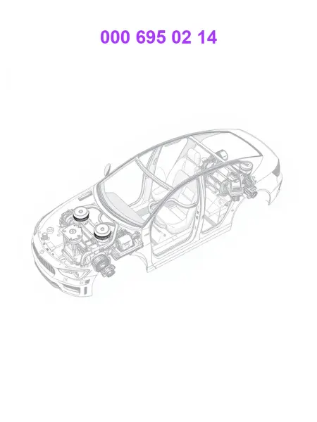 MERCEDES-BENZ Крепеж направляющей шторки
