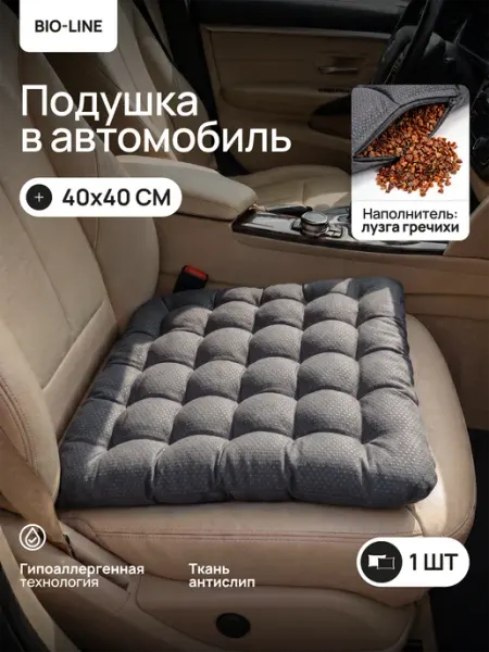 Bio-Line Подушка автомобильная с ПВХ 40х40 см
