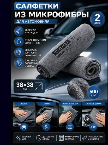 4smile Салфетка микрофибра для автомобиля