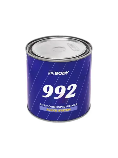 HB BODY Антикоррозийный автомобильный грунт Body 992 серый 1 кг
