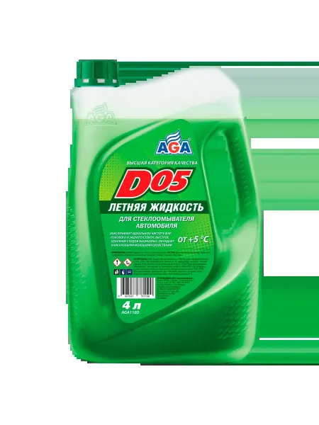 AGA Жидкость омывателя летняя D05 готовая 4 л AGA110D