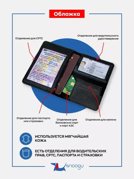 Covers for auto documents Обложка для автодокументов и водительских прав