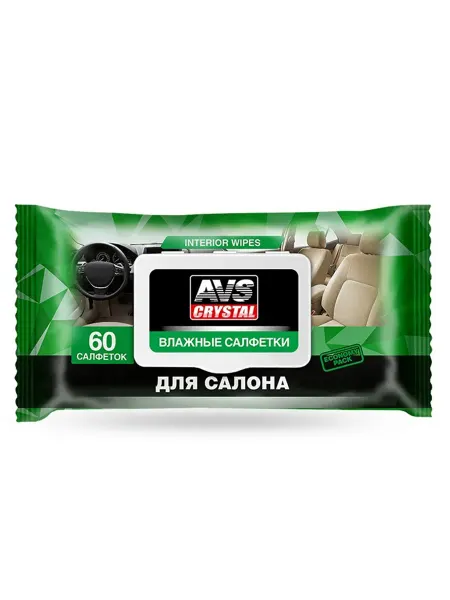 AVS Влажные салфетки в автомобиль для салона AVK-212