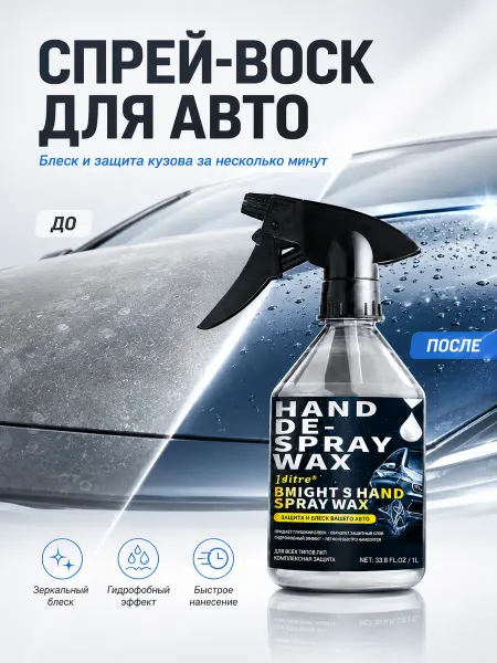 CARFASHION Автомобильный воск гидрофобный 1л