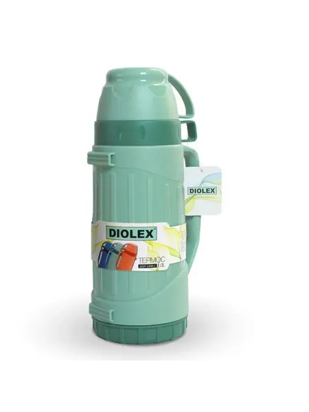 Термос пластиковый со стеклянной колбой Diolex DXP-1000-G