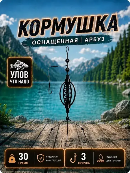 Нет бренда Карповый монтаж арбуз оснащенный 30г