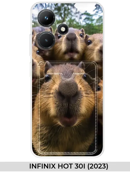 NOOTO Чехол c карманом на INFINIX HOT 30i (для Инфиникс Хот 30 ай)