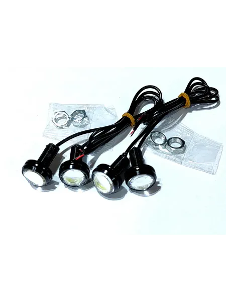 LED фара дневной свет 12В 1COB 6500К 1,5Вт. белый в компл. 4
