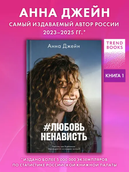 Издательство CLEVER Анна Джейн. Любовь Ненависть. Часть 1. Романы