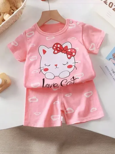 Детский комплект одежды (пара), 100% хлопок, 1-6 лет