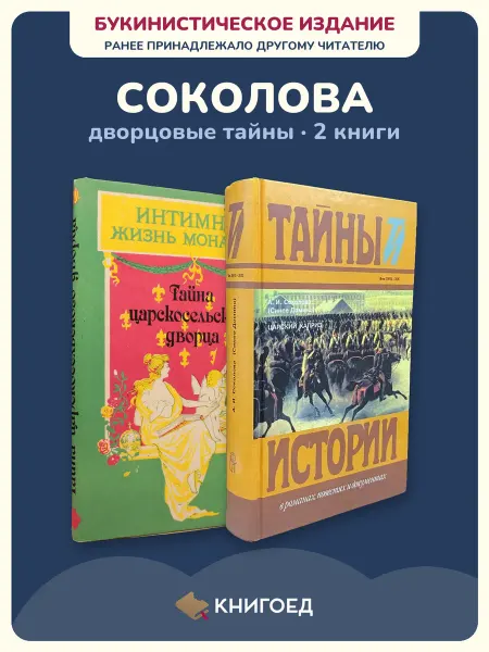 Книгоед Соколова исторический роман дворцовые тайны 2 книги