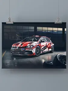 Постер "Volkswagen Polo GTI / VW Polo GTI - Автомобили - Постер для интерьера и декора", 40 см х 30 см